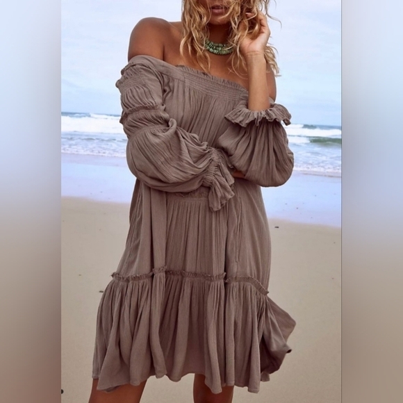 NWT Free People XS Plum See Ya There Mini Dress - Picture 6 of 17